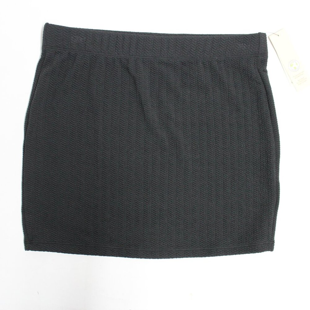 No Boundaries Elastic Waistband Small 4-6 Black Pull On Swim Cover Up Skirt